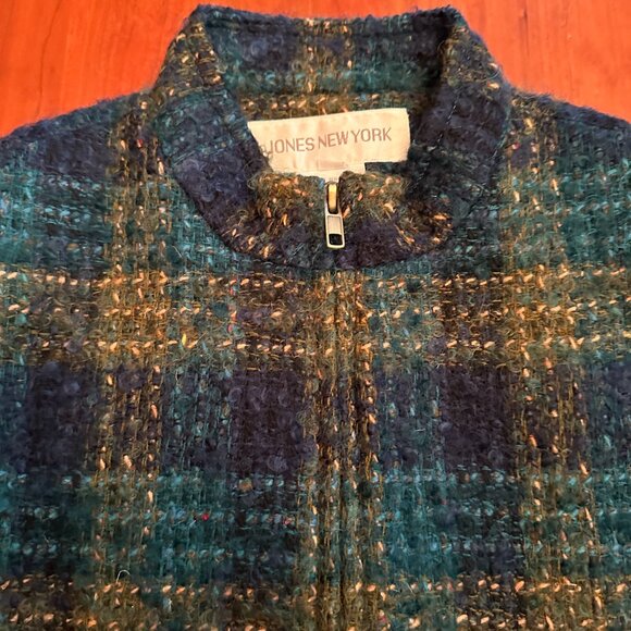 Jones New York Wool Mohair woven Dress Jacket size 8 - Picture 6 of 10